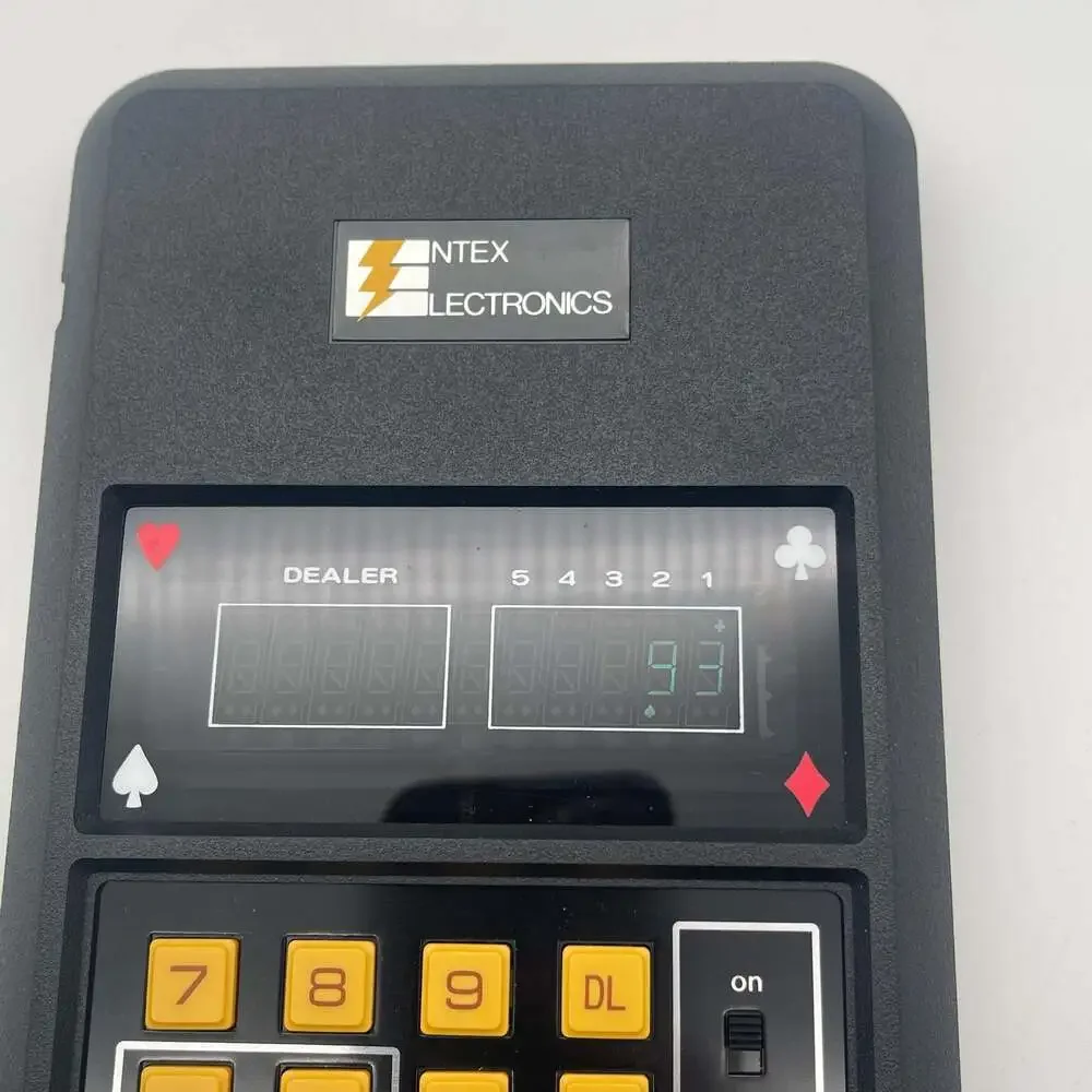 Vintage 1979 Entex Electronic Poker Handheld Game No. 6005 with Box and Instruct